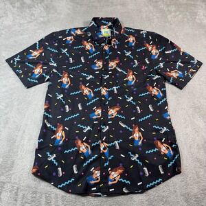 RSVLTS Saved By The Bell Shirt Mens Large Black Kelly Kapowski Retro Print
